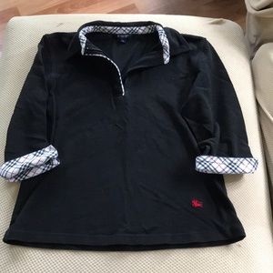 Burberry Polo 3/4 length sleeve
